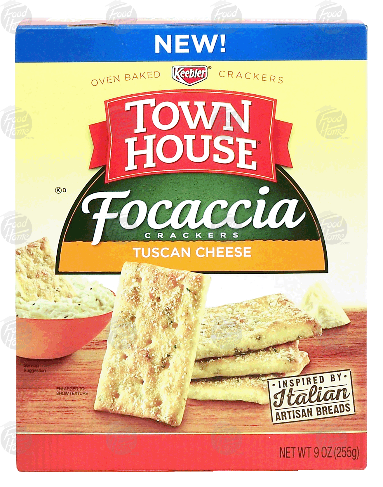 Keebler Town House focaccia crackers; tuscan cheese Full-Size Picture